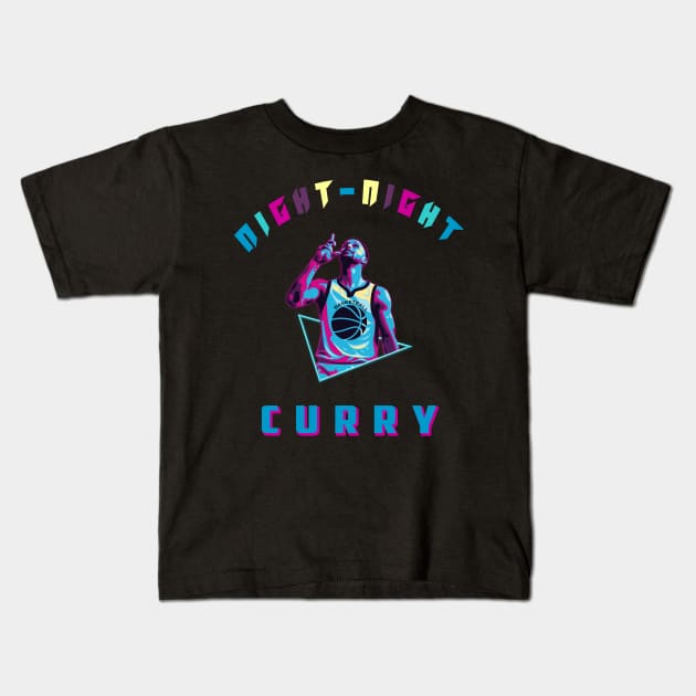 Night night curry Kids T-Shirt by Sandee15